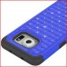 Samsung Galaxy S7 Edge - Heavy Duty Hybrid Bling Bling Protective Phone Cover Case - Purple